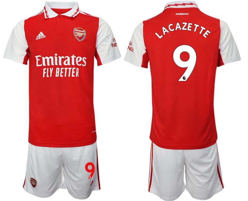 Men 2022-2023 Club Arsenal home red #9 Soccer Jersey